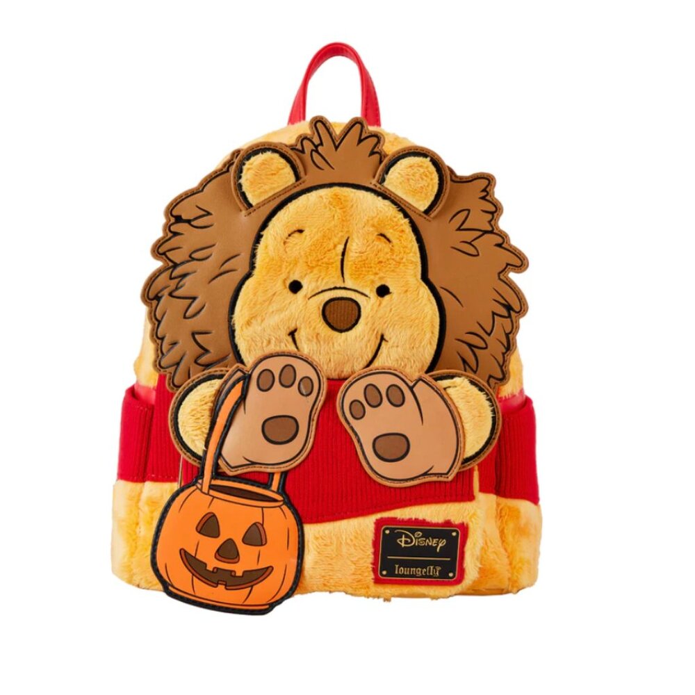 Loungefly Winnie the Pooh Halloween Costume Plush Cosplay Mini Backpack
